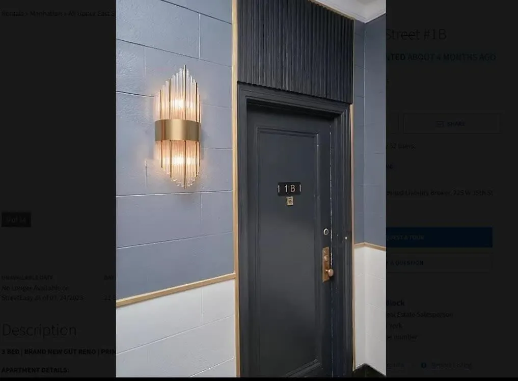 91-2A Stylish 3Br W&D Gym Lejlighed New York